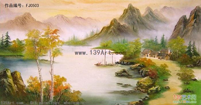 风景油画-中国风景油画-刀画风景